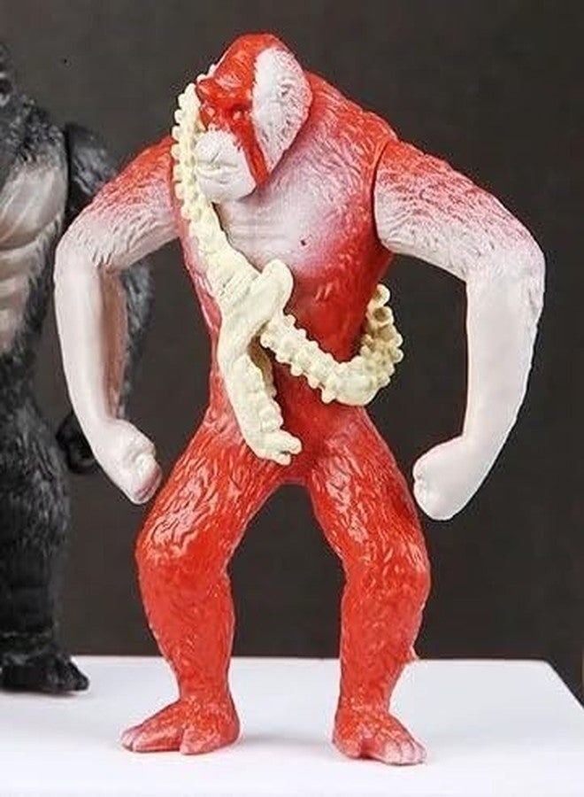 De-Lite G x K The New Empire King of Monsters Hollow Earth World Premium Action Figures Soft Touch Vinyl Plastic PVC Collectible Movie Model Toys (Mini Size Skar King, 7 cm) - Image 3